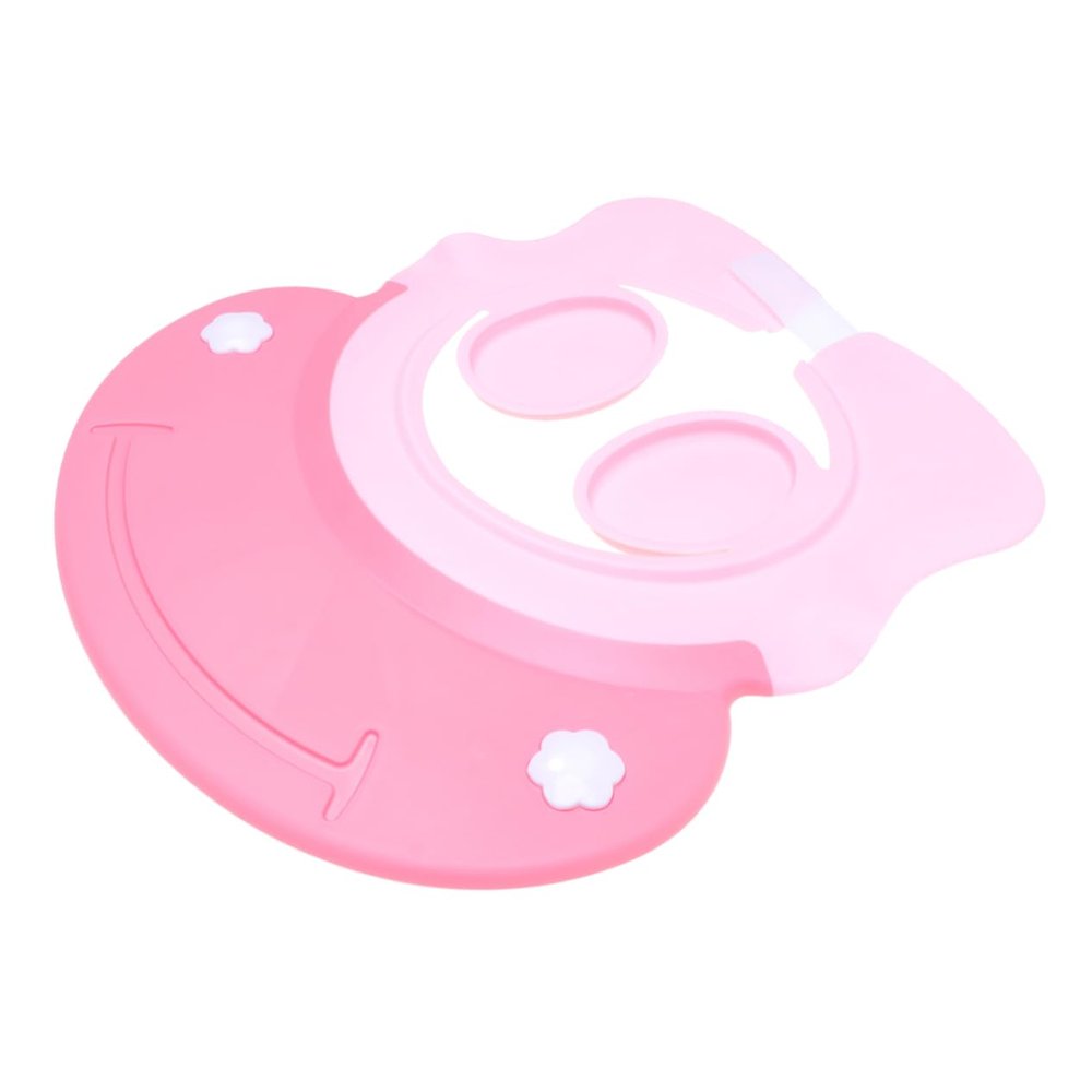 Beatifufu Adjustable Silicone Children's Shower Cap Ear Protection Bath for Boys and Girls Shampoo Hat Lightweight Bright Versatile