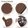 BOSREROY Premium Leather Case with 22PCS Guitar Plectrums, Versatile Celluloid Picks for String Instruments, Guitar Pick Holder Compact Bag, Perfect Musician Present view 2