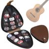 BOSREROY Premium Leather Case with 22PCS Guitar Plectrums, Versatile Celluloid Picks for String Instruments, Guitar Pick Holder Compact Bag, Perfect Musician Present view 3