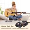 BOSREROY Premium Leather Case with 22PCS Guitar Plectrums, Versatile Celluloid Picks for String Instruments, Guitar Pick Holder Compact Bag, Perfect Musician Present view 4