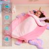 JOIEDOMI Kids Sleeping Bag Toddler Nap Mat with Pillow & Blanket 60" x 39" for Kids Ages 3+ Soft Plush Sleeping Mat Unicorn for Preschool and Boys Girls Kindergarten Daycare Sleepover view 4