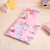 JOIEDOMI Toddler Sleeping Bag for Kids 55''x30'' Nap Mat with Removable Pillow and Minky Blanket for Toddler Ages 3-7 Roll Up Kids Sleeping Bag for Boys Girls Kindergarten Daycare Sleepover Unicorn view 2