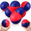 JellyArch 6 Pcs Foam Mini Basketball 4 Inch Mini Hoop Ball Small Squeeze Stress Balls Soft Quiet Bouncy Ball Foam Basketball for Indoor Outdoor Sport Theme Party Game Gifts(Blue, Red) view 1