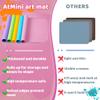 AtMini Silicone Craft Mats for Kids 24"x16" with Raised Lip & Non-Slip | Reusable Silicone Art Mat for Play Sand, Painting, DIY Crafts | Durable Design (Pink) view 3