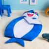 JOIEDOMI Kids Sleeping Bag Toddler Nap Mat with Pillow & Blanket 60" x 39" for Kids Ages 3+ Soft Plush Sleeping Mat Shark for Preschool and Boys Girls Kindergarten Daycare Sleepover view 2