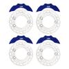 AMK Aluminum TRX4 Brake Discs with Caliper, 1/10 Scale Brake Pads for RC Crawler TRX4 Upgrades (Blue B) view 1