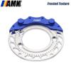 AMK Aluminum TRX4 Brake Discs with Caliper, 1/10 Scale Brake Pads for RC Crawler TRX4 Upgrades (Blue B) view 4