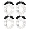 AMK Aluminum TRX4 Brake Discs with Caliper, 1/10 Scale Brake Pads for RC Crawler TRX4 Upgrades (Black A) view 1