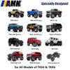 AMK Aluminum TRX4 Brake Discs with Caliper, 1/10 Scale Brake Pads for RC Crawler TRX4 Upgrades (Black A) view 2