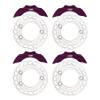 AMK Aluminum TRX4 Brake Discs with Caliper, 1/10 Scale Brake Pads for RC Crawler TRX4 Upgrades (Purple B) view 1