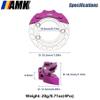 AMK Aluminum TRX4 Brake Discs with Caliper, 1/10 Scale Brake Pads for RC Crawler TRX4 Upgrades (Purple B) view 3