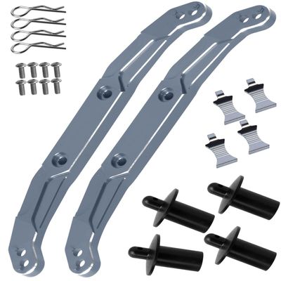 RCMYou Alloy Body Mount Upgrades Part for 1/10 Slash 4x4/Slash 4x4 VXL,Body Mount Hops Up,Titanium