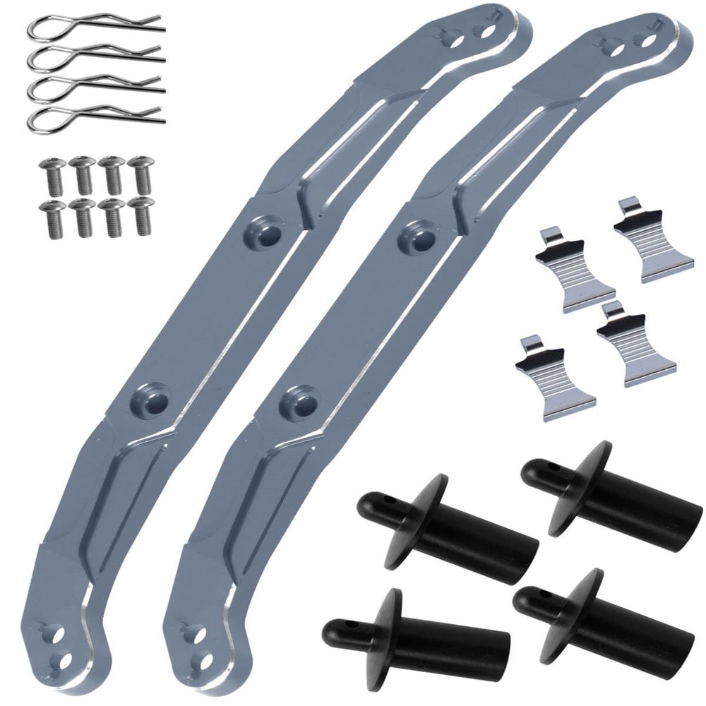 RCMYou Alloy Body Mount Upgrades Part for 1/10 Slash 4x4/Slash 4x4 VXL,Body Mount Hops Up,Titanium