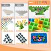 Lktvys Dinosaur Tower Stack Game, 64PCS Large Smooth Blocks  Vibrant STEM Toy Gift for Kids 3+ & Adults | Stacking Balance Game Builds Focus & Creativity | Ideal for Classroom, Parties & Social Play view 2