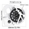 hopsupRC Aluminum Transmission Gearbox Upgrades Part for 1/10 SCX10, SCX10 II 90046,90047,Wraith,AX10 RC Crawler Truck,Center Transmission Gearbox Hops up,Silver view 3