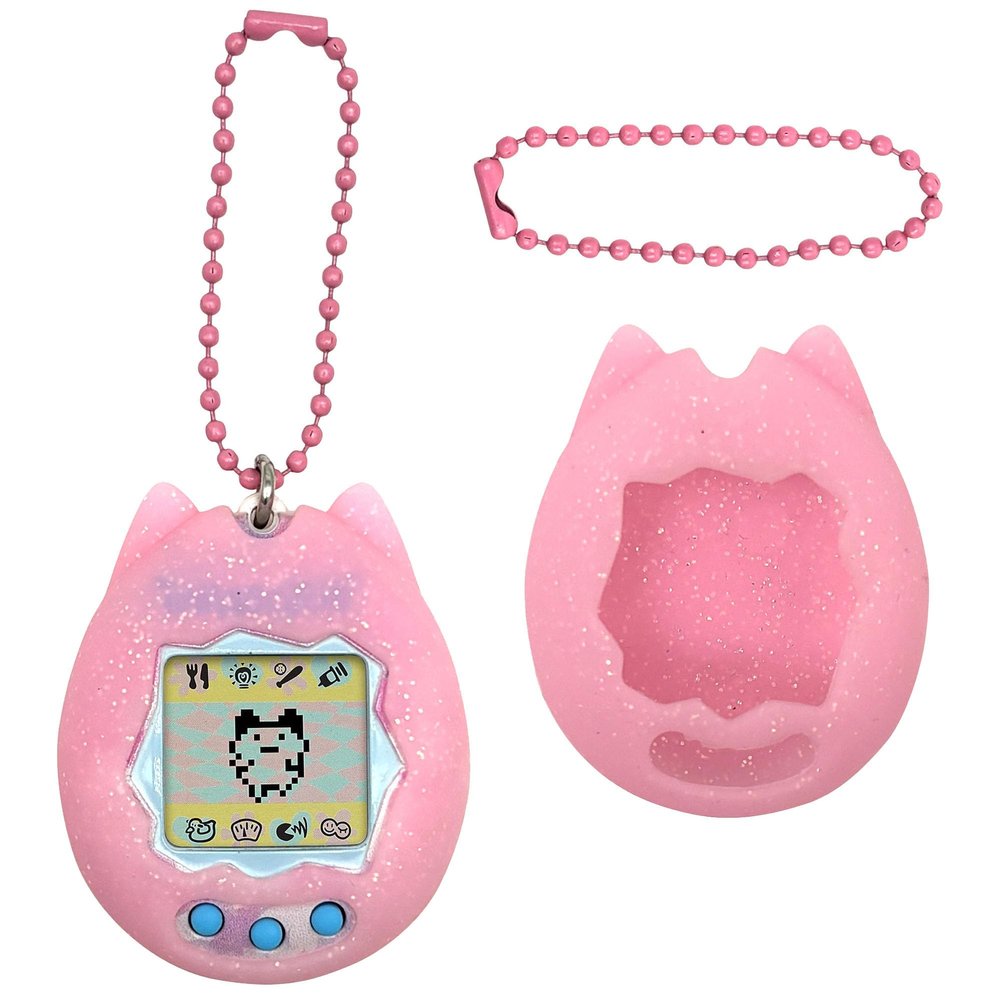 Silicone Shell Cover for Tamagotchi Original, Travel Storage Case Compatible with Tamagotchi Digital Pet Accessories(Only Case) (Pink)