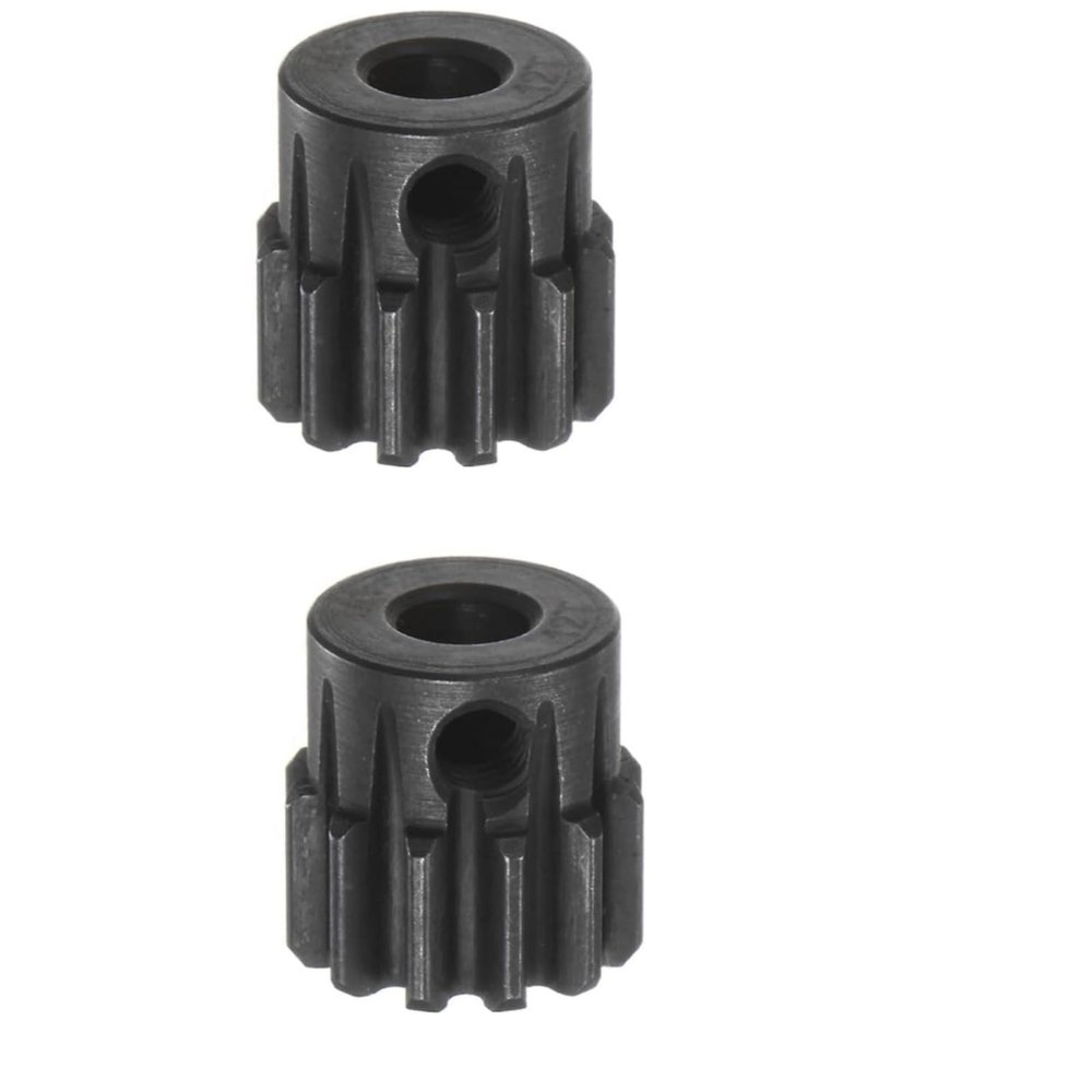 ADORLY 2Pcs Hd Steel Pinion Gear 12T Mod1 5mm,ARA311052 for Arrma 6s Blx Upgrade Parts Arrma Bigrock Fireteam Mojave Kraton Notorious Outcast Talion TLR Typhon Parts