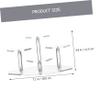 ABOOFAN 2pcs Transparent Ladder Display Rack Doll Toy Stands Crafts Display Stand Figurine Rack Model Display Stand Display Shelf Handicrafts Storage Shelf Acrylic Display Rack view 2