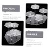 ABOOFAN 2pcs Transparent Ladder Display Rack Doll Toy Stands Crafts Display Stand Figurine Rack Model Display Stand Display Shelf Handicrafts Storage Shelf Acrylic Display Rack view 4