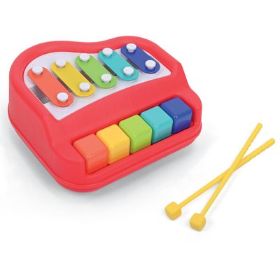 Kidoozie Happy Keys Music Maker - Musical Fun for 12 Months + Toddlers - 2-in-1 Piano & Xylophone!