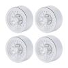 1.9 Inch Beadlock Wheels RC Wheel Rim Set for 1/10 RC Crawler SCX10 I II III 90046 AXI03007 GEN7 GEN8 D90 (Silver) view 1