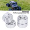 1.9 Inch Beadlock Wheels RC Wheel Rim Set for 1/10 RC Crawler SCX10 I II III 90046 AXI03007 GEN7 GEN8 D90 (Silver) view 2