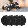 4pcs Car Toy Rubber Tires Tyre Hex for UDR Short Card RC Car Black Enhanced Grip Excellent Traction view 4