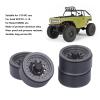 1.9 Inch Beadlock Wheels RC Wheel Rim Set for 1/10 RC Crawler SCX10 I II III 90046 AXI03007 GEN7 GEN8 D90 (Gray) view 4