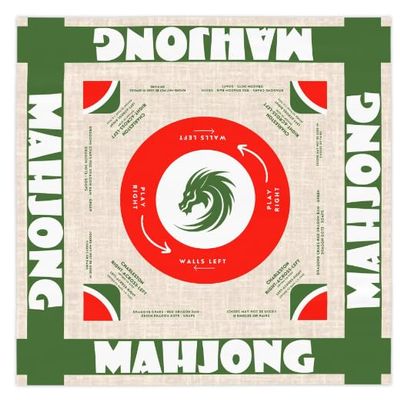 Elegant Mahjong Tablecloth - Perfect for Chinese and American Mahjong Players