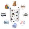 Gorilla Baby Hamper for Nursery Girl Personalized Baby Hamper Boy with Name Round Bin with Handles Kids Collapsible Storage Organizer Basket Custom Nursery Hampers Home Decor view 4