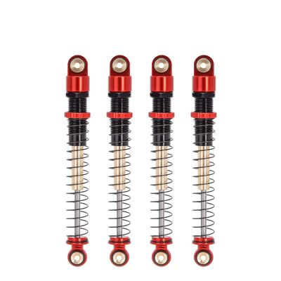 AMLIK RC Car Accessories Compatible with Axial for AX24 for SCX24 51mm Aluminum Long Travel Threaded Double Barrel Shocks for 1/24 RC Crawler Upgrade (Color : 3, Size : 4pcs)