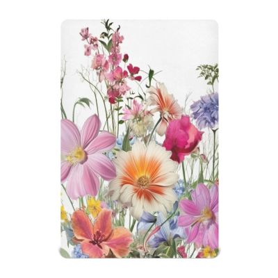 Kigai Wildflowers Crib Sheets - Stretchy Fitted Crib Sheets for Boys Girls, Unisex Cozy Baby Crib Sheet 27 x 39 x 5 Inches