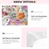 Kigai Wildflowers Crib Sheets - Stretchy Fitted Crib Sheets for Boys Girls, Unisex Cozy Baby Crib Sheet 27 x 39 x 5 Inches view 4
