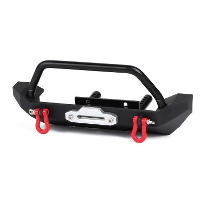 AMLIK RC Car Accessories Compatible with Axial for SCX10 90046 for SCX10 III for AXI03007 Metal Front Rear Bumper with Tow Hook for 1/10 RC Crawler Upgrade Parts (Color : Front)