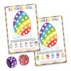 BEUFSE Easter Egg Roll Dice Game, Roll The Egg Game with Two Dices for Easter, Easter Roll The Dice Game, Easter Party Game Supplies, Fun Easter Games for Family -STPD04 view 1