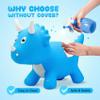 VangeBow Dinosaur Bouncy Horse for Toddlers 3+, Inflatable Ride On Bouncy Animal Hopper Toys for 3 4 5 Year Old Girl Boy Kid First Birthday Gift, Outdoor Indoor Soft Play Equipment(Pump Included) view 4