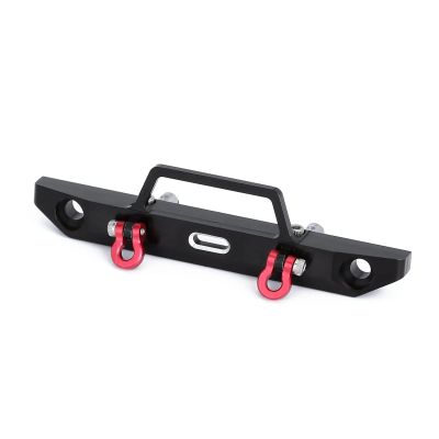 AMLIK RC Car Accessories Compatible with Axial for SCX24 90081 58 * 15mm Metal Front Bumper with Hook for 1/24 RC Crawler Car Upgrade Parts