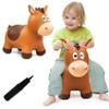 VangeBow Bouncy Horse for Toddlers 1-3, Inflatable Ride on Bouncy Animal Hopper Toys for 1 2 3 4 5 Year Old Girl Boy Kids First Birthday Gift, Outdoor Indoor Soft Play Equipment(Pump Included) view 1