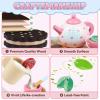 Wooden Tea Set for Little Girls Birthday Gift 3-4 Year Old Princess Toys Play Food Sets for Kids Kitchen Accessories Toddlers 3-5 Outdoor Party Pretend Food Dessert Cookies Wood Toy view 3