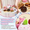Wooden Tea Set for Little Girls Birthday Gift 3-4 Year Old Princess Toys Play Food Sets for Kids Kitchen Accessories Toddlers 3-5 Outdoor Party Pretend Food Dessert Cookies Wood Toy view 4