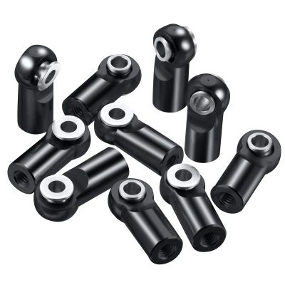 10pcs Metal Tie Rod End Balls M2.5 Ball Joint Head for RC Crawler Car Upgrade Parts (Black)