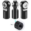 10pcs Metal Tie Rod End Balls M2.5 Ball Joint Head for RC Crawler Car Upgrade Parts (Black) view 4