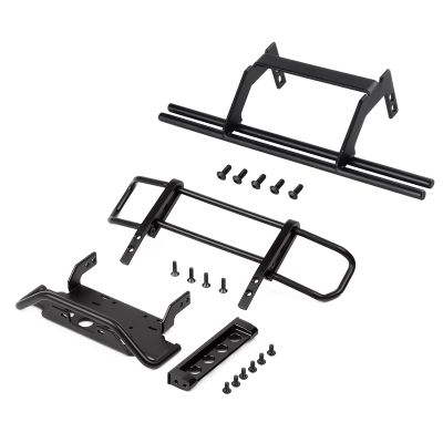 AMLIK RC Car Accessories Compatible with TRX4 for G500 for TRX6 for G63 6X6 RC Car Metal Front Rear Bumper for 1:10 RC Crawler Upgrade Parts (Color : Front+Rear)