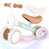 PerKidern Baby Balance Bike for 1-3 Year Old Boys Girls, 12-36 Month Toddler Balance Bike, 4 Wheels Baby Bike Toddler First Birthday Gifts (Colorful Lighting) view 1