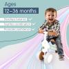 PerKidern Baby Balance Bike for 1-3 Year Old Boys Girls, 12-36 Month Toddler Balance Bike, 4 Wheels Baby Bike Toddler First Birthday Gifts (Colorful Lighting) view 3