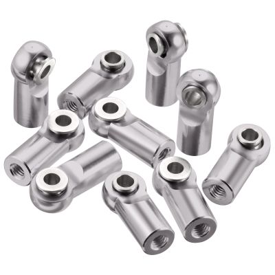 10pcs Metal Tie Rod End Balls M2.5 Ball Joint Head for RC Crawler Car Upgrade Parts (Titanium)