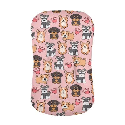 ZOUTAIRONG ZOUTAIRONG Love Dog Paw Bassinet Sheets - Universal Fit for Rectangle, Oval, Hourglass Bassinet Mattress & Crib Sheets