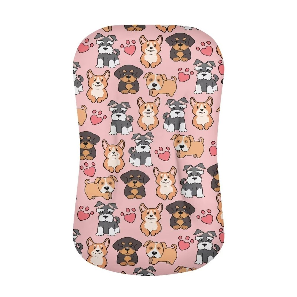 ZOUTAIRONG ZOUTAIRONG Love Dog Paw Bassinet Sheets - Universal Fit for Rectangle, Oval, Hourglass Bassinet Mattress & Crib Sheets