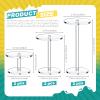 Burbell 6 Pieces Flying Miniatures Acrylic Display Stand Flying Miniatures Combat Riser Round Clear Flight Acrylic Stands for Display Tabletop RPG Board Game Cake view 2