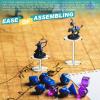Burbell 6 Pieces Flying Miniatures Acrylic Display Stand Flying Miniatures Combat Riser Round Clear Flight Acrylic Stands for Display Tabletop RPG Board Game Cake view 4